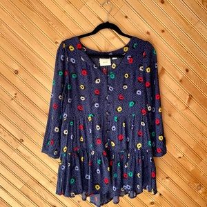 Anthropologie Maeve Floral Tunic